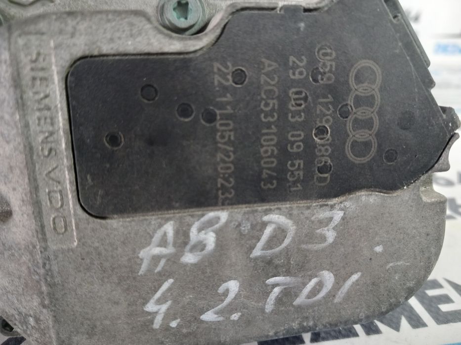 Clapeta galerie admisie 2.0 / 3.0 / 4.2 tdi Audi a4 b7 / a6 c6 / a8 d3