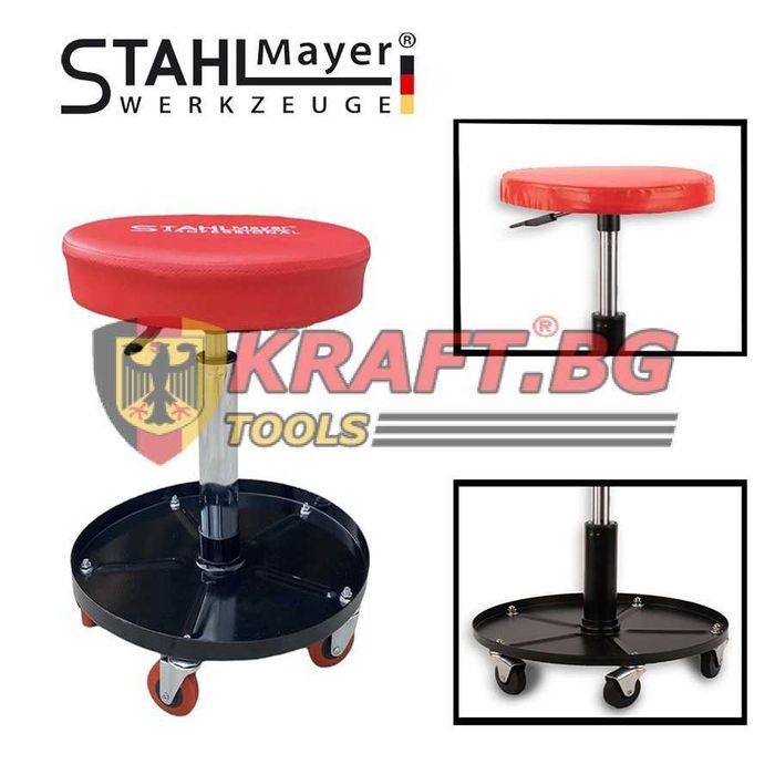 автомонтьорски стол с поставка за инструменти