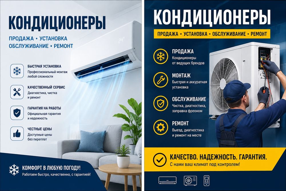 Установка кондиционеров