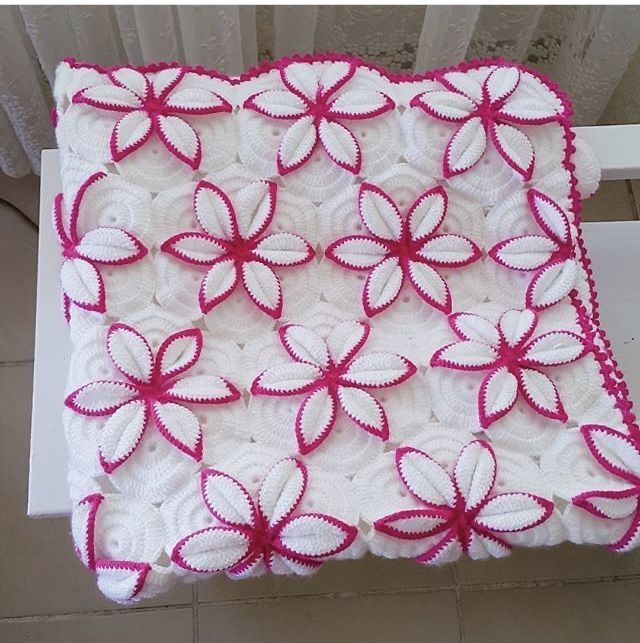 Плед-одеяло для ребёнка Ручная вязка