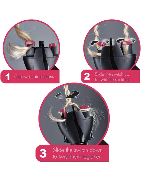 Уред за плитки Scunci insta twist