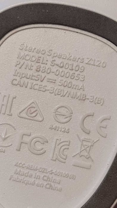 Boxe LOGITECH Z120, 2.0, 1.2W, PC, alb