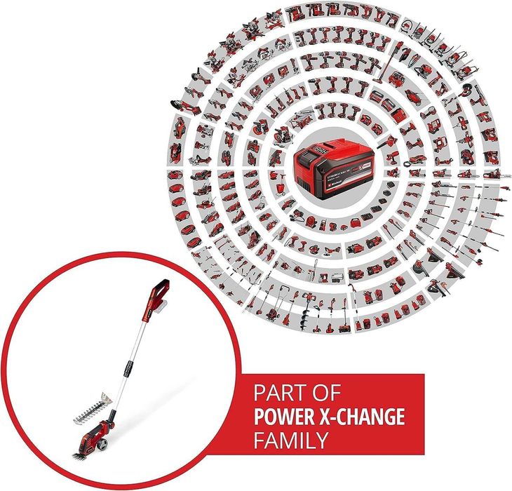 Акумулаторна ножица за трева и храсти Einhell GE-CG 18/100 Li T-Solo