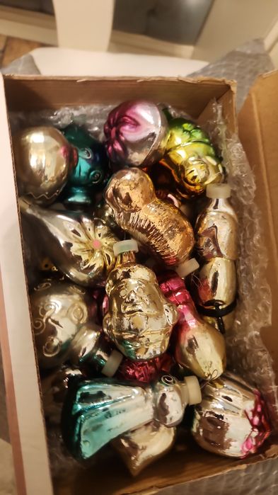 Елочные игрушки времен СССР