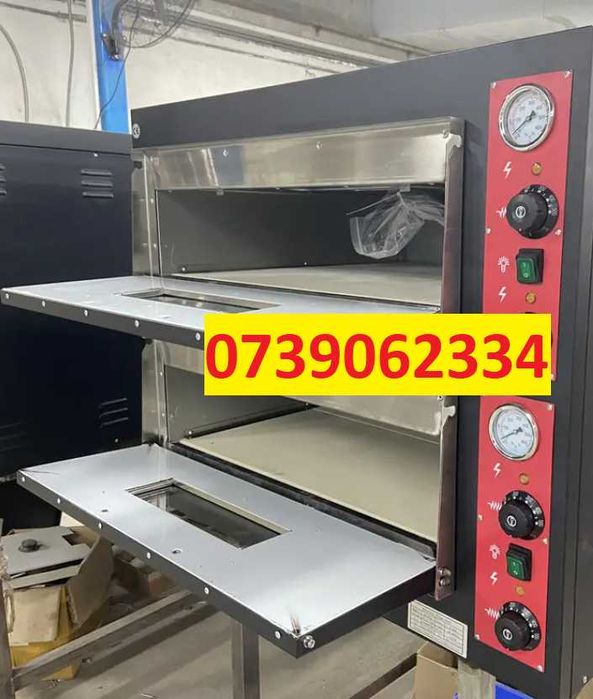 Cuptor pizza electric dublu profesional 4 cu 4,NOU