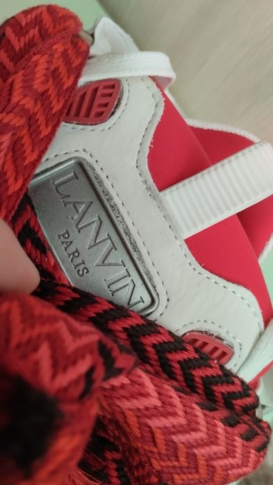 Lanvin Curb Red White