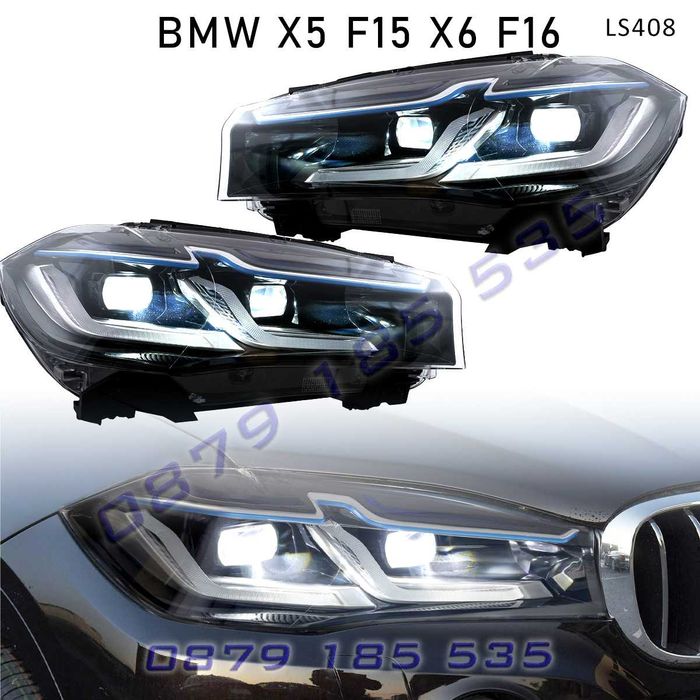 Тунинг LED фарове BMW X5 X6 F15 F16 14-18 нова визия лед бмв х5 х6 ф15