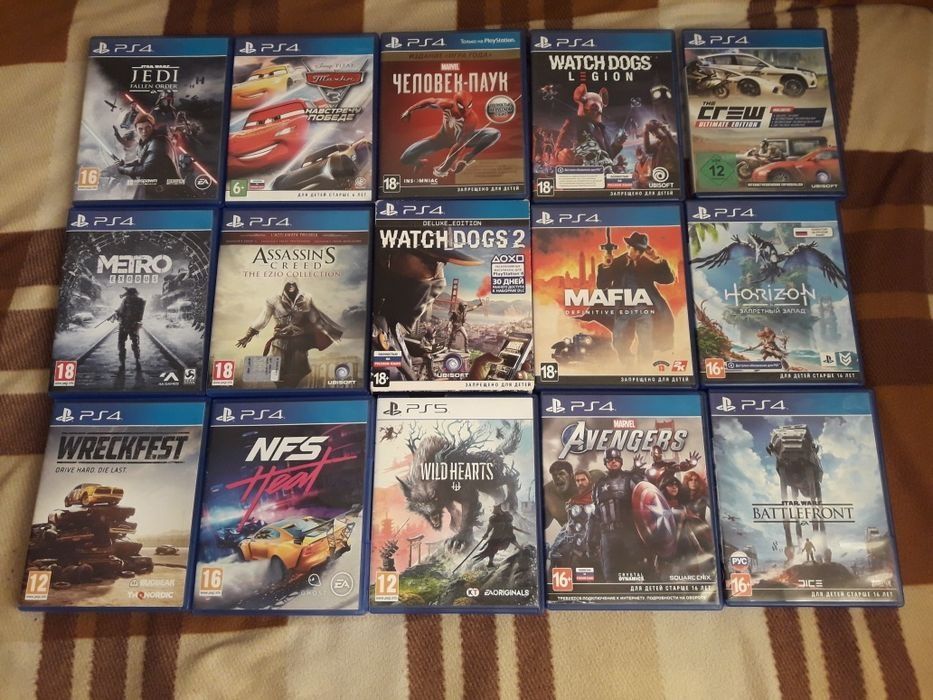 Игры лицензионные PS4,PS5,PS3,PS2