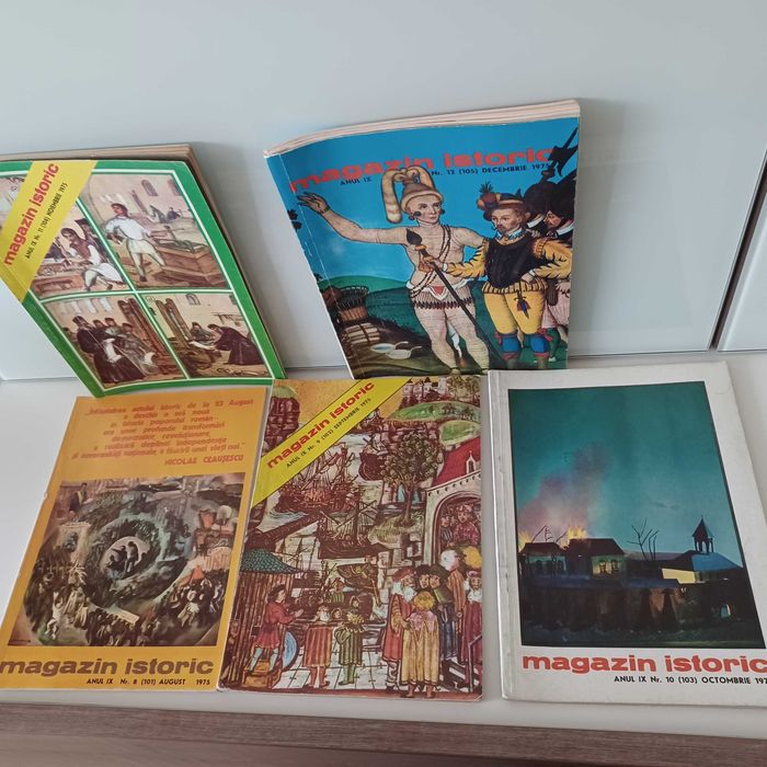 Colectie reviste Magazin istoric, 1975, 1976, 1977, stare foarte buna