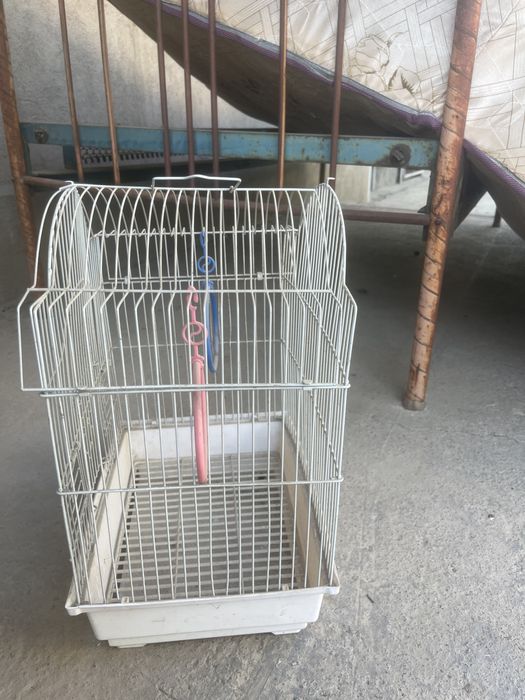 Клетка попугая в хорошом состаяни