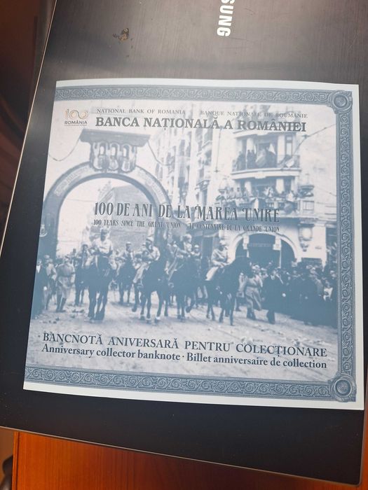 100 lei 2018 - Bancnotă aniversară 100 de ani de la Marea Unire de la 1 Decembrie 1918