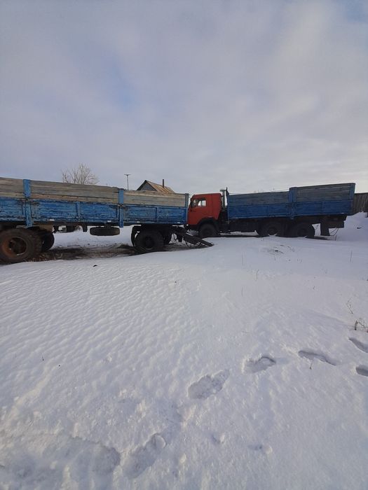 Продам камаз бортовой с прицепом