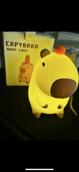 Детска нощна лампа с животно Capybara. Night light Capybara.