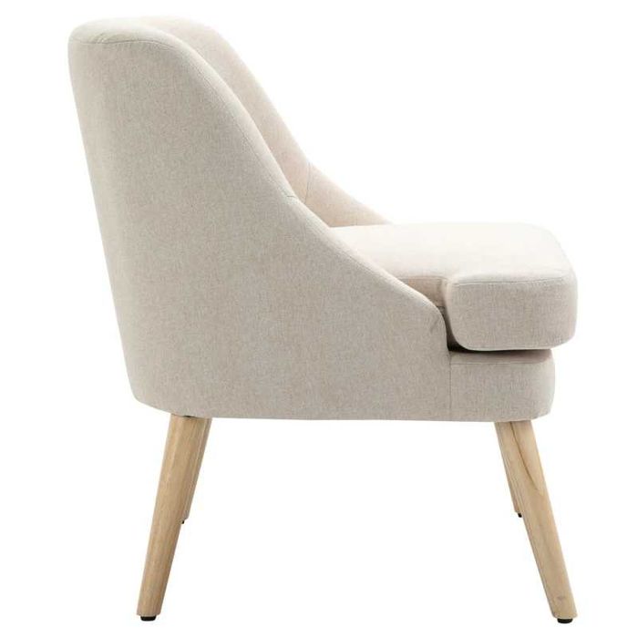 Фотьойл HOMCOM с ленен вид, подлакътник, тапициран релаксиращ фотьойл