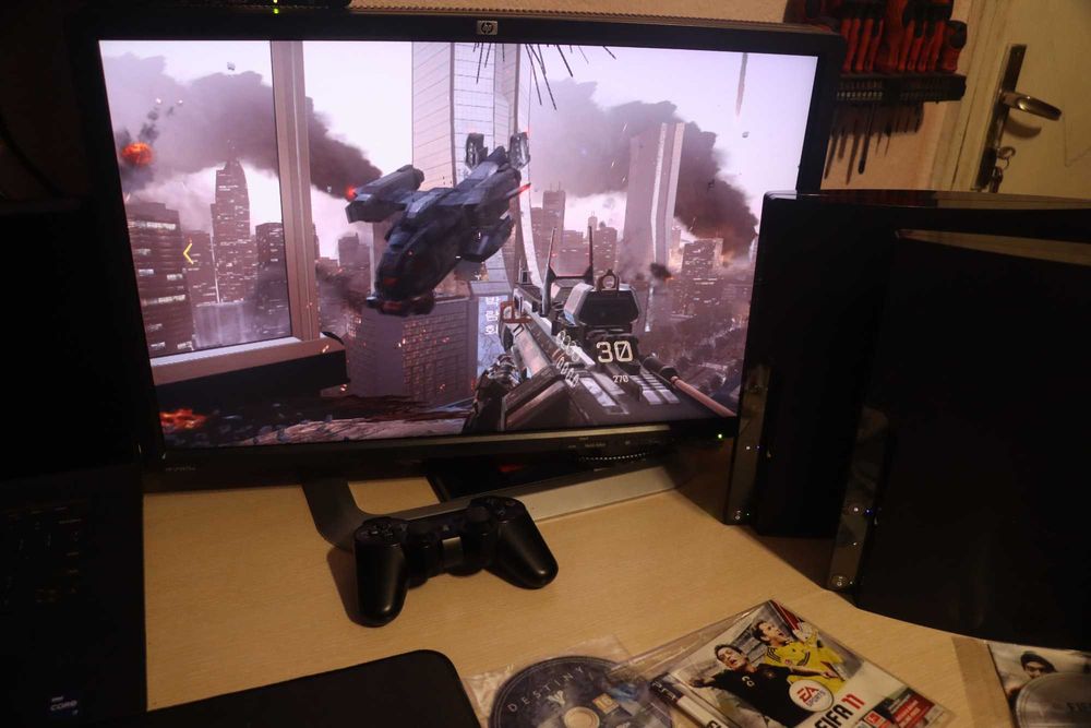 С 1Г ГАРАНЦИЯ! PlayStation 3 Slim 500GB HDD диск профилактиран почистен PS3 Плейстейшън Конзола Джойстик Игри Sony Console Ретро Плейстейшан