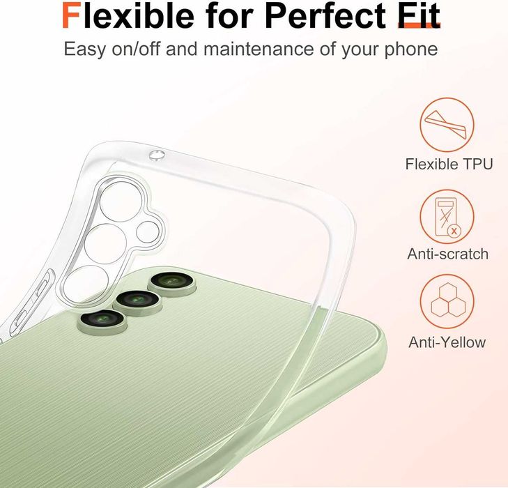 Husă Carcasa Eiselen Crystal Clear Samsung Galaxy A14 5G,TPU,silicon