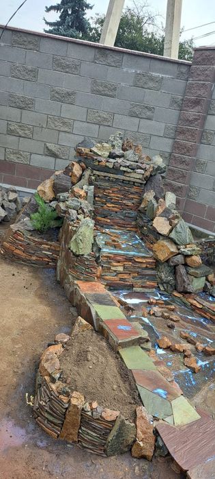 Водопады, пруды, ручьи .