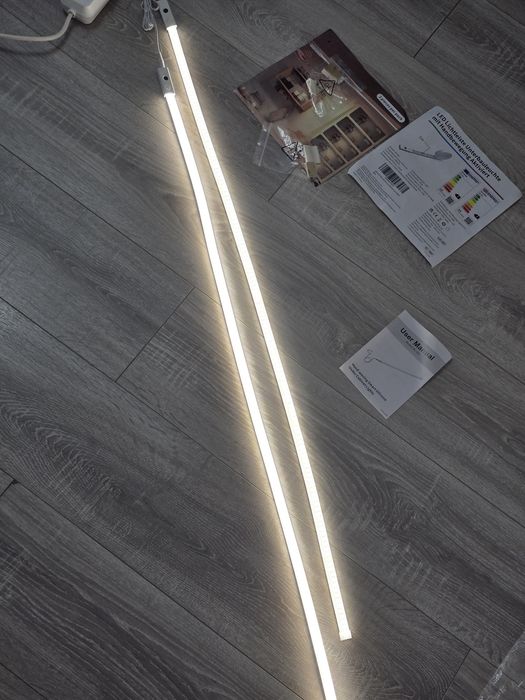 Set 2 benzi LED SIBI LIGHTING 1m sub dulap – Alb, dimabile, cu senzor