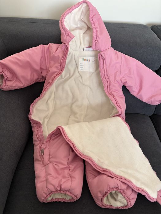 Donez Combinezon roz cu 2 fermoare