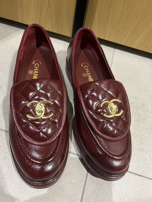 Бордо обувки Chanel