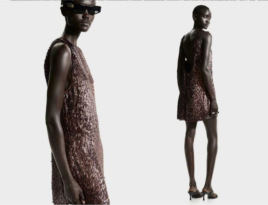 Парти рокля с пайети