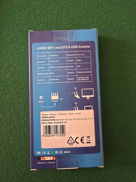 Безжичен USB адаптер 2 в 1 WiFi