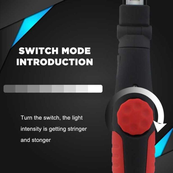 Презаредима работна лампа с чупеща глава BL-W55 ,  410 лумена