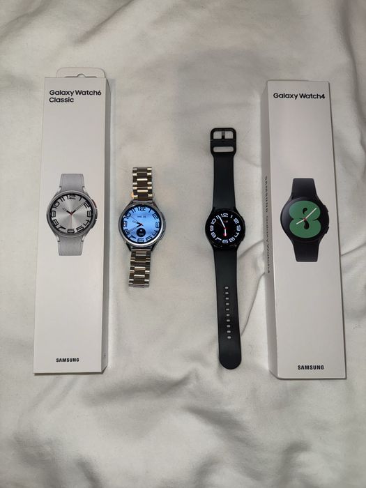 Ceas Smartwatch Samsung Watch 6 Classic 47mm si Samsung Watch 4 40mm