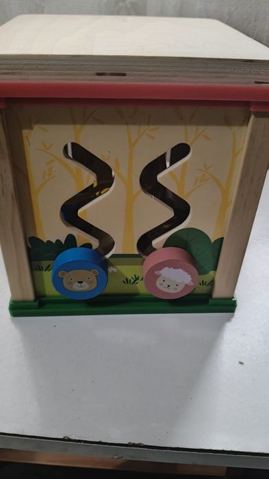 Cub multifunctional 5 in 1, cu labirint de bile