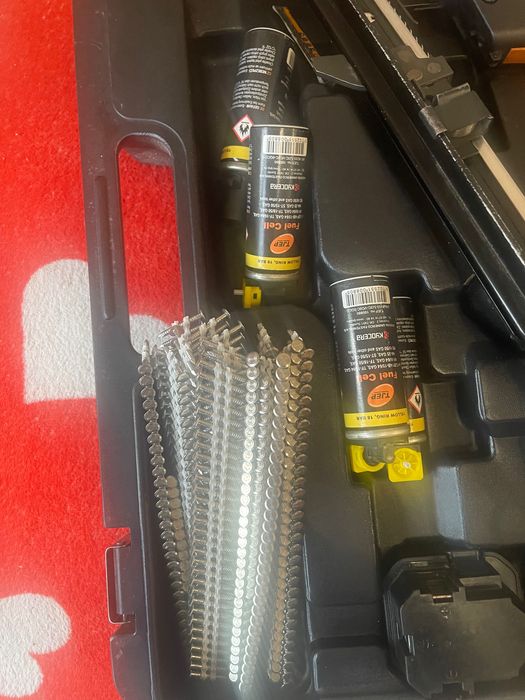 Pistol de cuie pe gaz TJEP HA-35 GAS 2G, set complet profesional