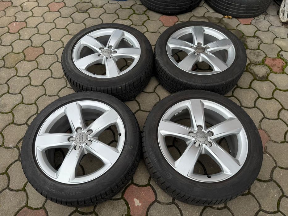 Set jante originale Audi R18 + cauciucuri Continental 225/50 R18