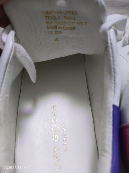 Teniși Kurt Geiger London Laney Eagle din piele alba