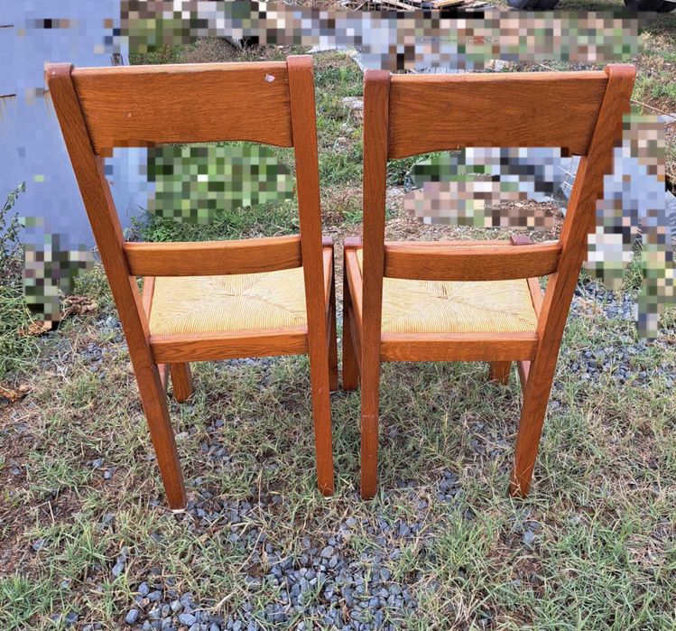 Трапезни столове с ратанови седалки