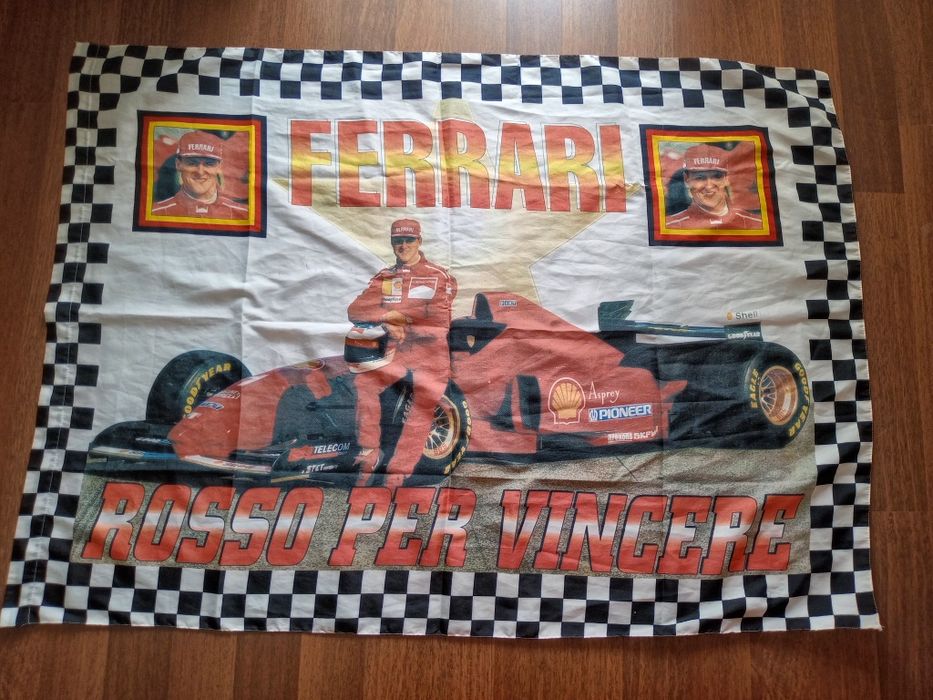 Ретро Знаме F1 Ferrari