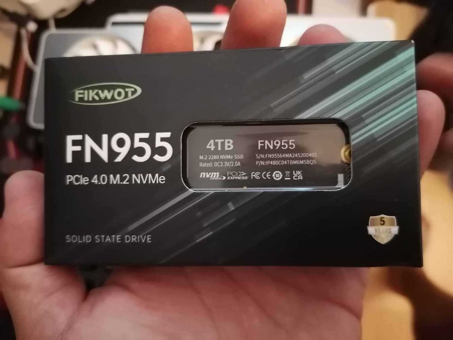 M.2 NVMe ULTRA RAPID Gen4x4 Fikwot FN955 4TB 7350mb/s(Samsung 990 PRO)