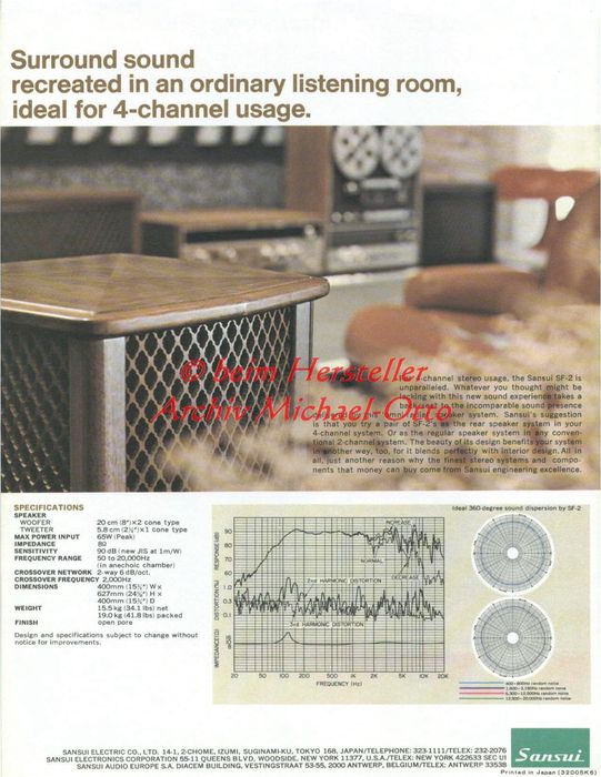 Акустические системы Sansui SF-2