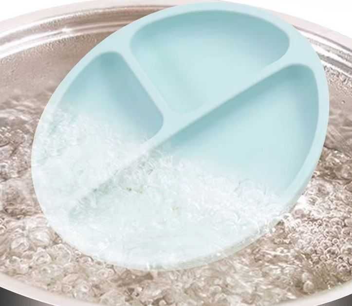 Set de diversificare copii de la +6 luni, din silicon, roz