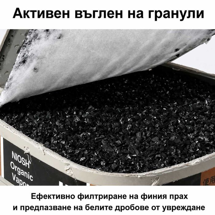 Респираторна защитна работна маска за цяло лице с филтри | 6800M