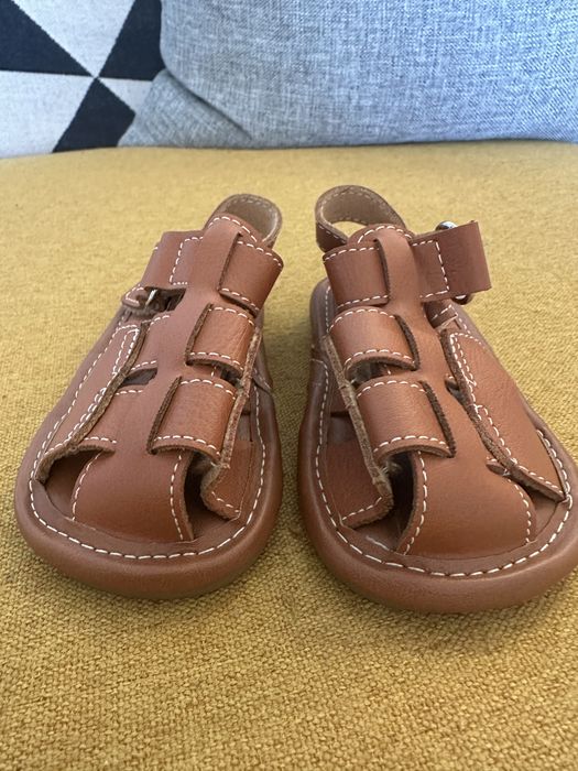 Детски кожени сандали