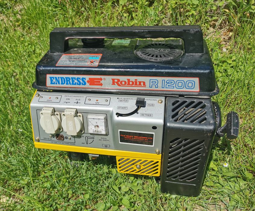 Generator rulota/pescuit, etc Endress Robin R1200  vintage – motor 4 timpi – impecabil!