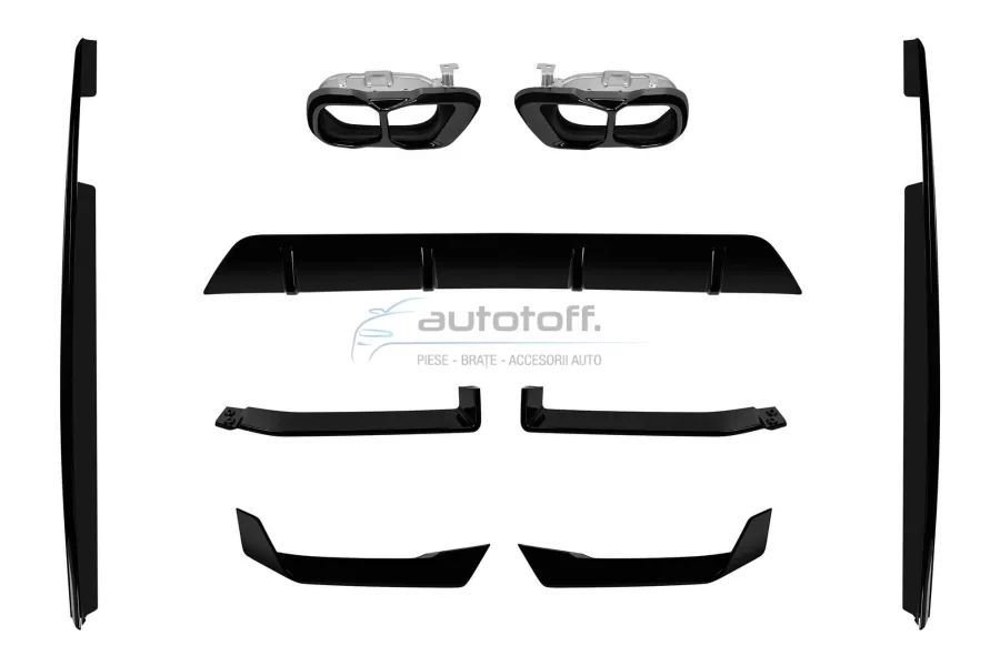 Pachet Prelungiri BMW X6 G06 Facelift (2023+) Negru Lucios M-Tech Design