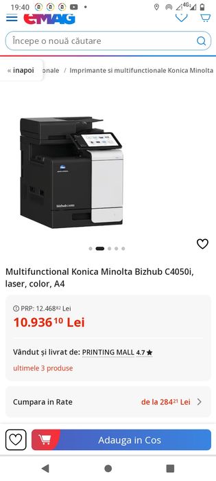 Imprimanta Konica minolta 4050l  inteligenta, scanner Smart WiFi Fax
