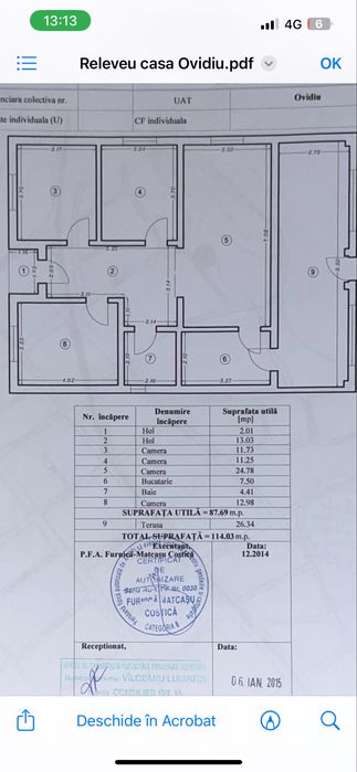 Vand casa la sol in Ovidiu judetul Constanta.