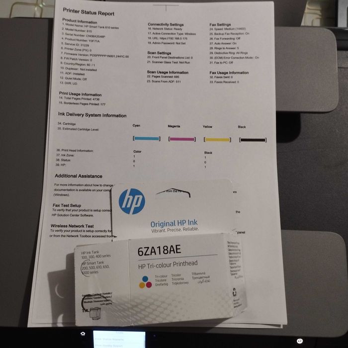 Multifunctional Hp Smart Tank 615
