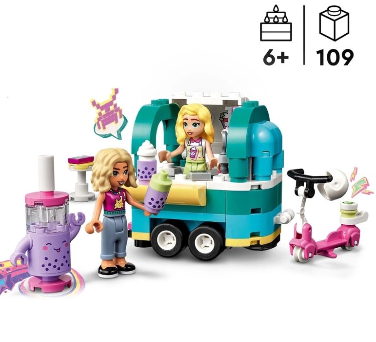 LEGO  Friends - Magazin ambulant de ceai cu tapioca 41733, 109 piese