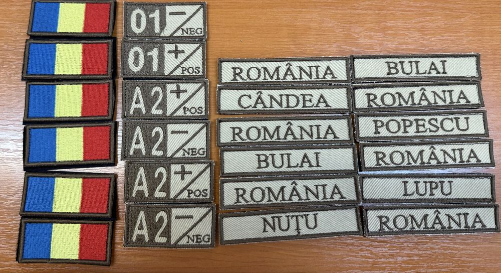 Nominale, embleme unitate, semn de arma militare