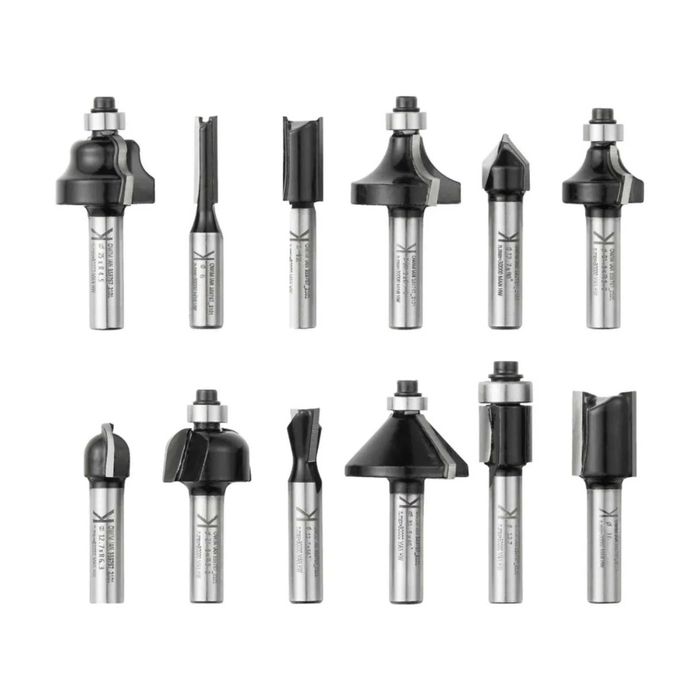 2x Set de 12 freze Parkside pentru oberfreza frezare