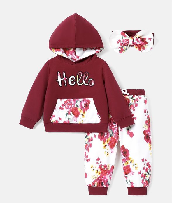 Trening bebelusi fetițe 3 piese