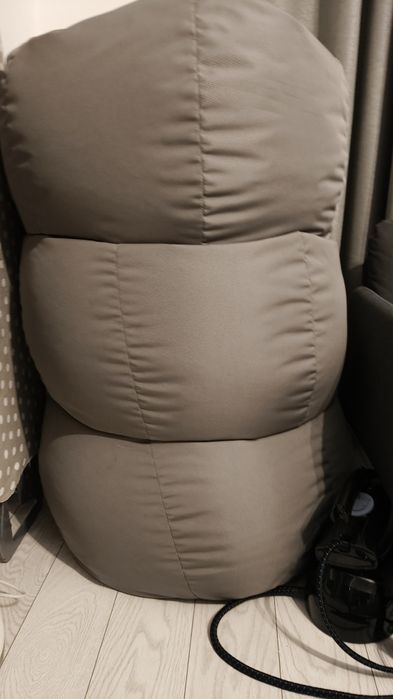 Vand 3 fotolii puf gri, de calitate, tip para