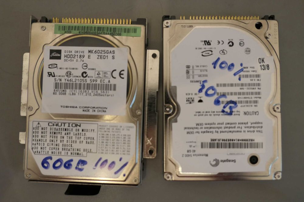 Hard IDE PATA ATA Hdd 2.5" Laptop 40GB 60 giga Navigatie AUTO BMW Audi